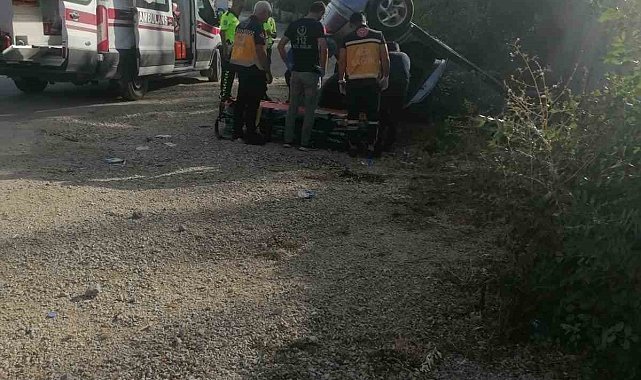 Otomobil takla attı: 2 yaralı