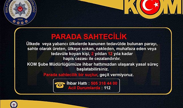 Polisten vatandaşlara "Afişli" uyarı