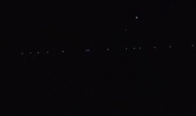 Starlink uyduları Aşkale semalarında görüldü