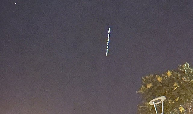 Starlink uyduları Erzincan semalarında görüntülendi