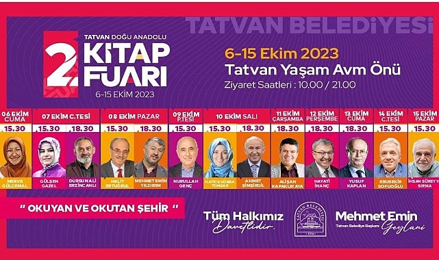 Tatvan Doğu Anadolu Kitap Fuarı kapılarını ikinci kez açıyor