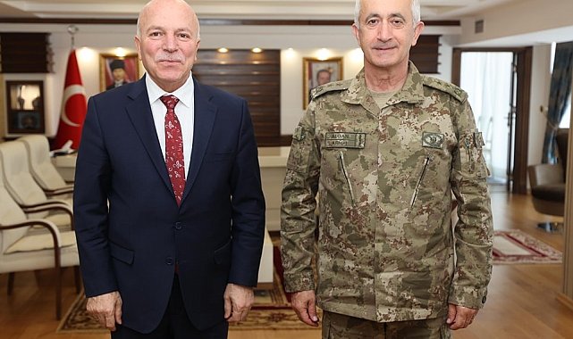 Tümgeneral Tevfik Algan'dan Başkan Sekmen'e ziyaret