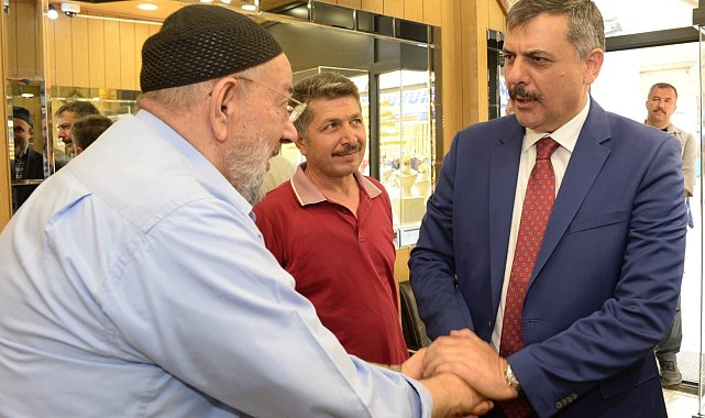 Vali Çiftçi'den esnaf ziyareti