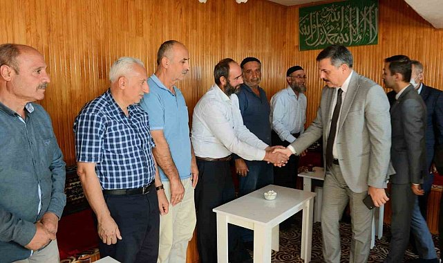 Vali Çiftçi'den Gazinin ailesine taziye ziyareti