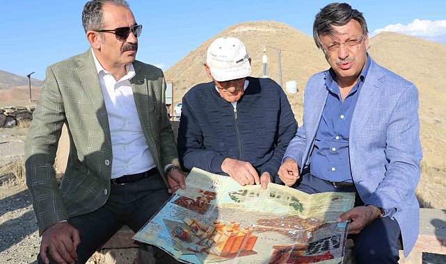 Vekil Türkmenoğlu'ndan 61 yıldır Çavuştepe Kalesi'nde bekçilik yapan Kuşman'a ziyaret