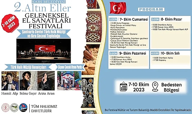 2'nci Altıneller Geleneksel El Sanatları Festivali başlıyor