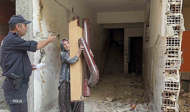 Ağır hasarlı binada ekipleri harekete geçiren anons: İntihar girişimi için gittiler gerçek bambaşka çıktı