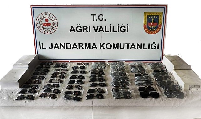 Ağrı'da 1 milyon 200 lira değerinde kaçak gözlük ele geçirildi