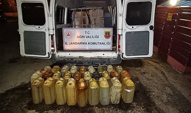 Ağrı'da 504 litre kaçak yakıt ele geçirildi