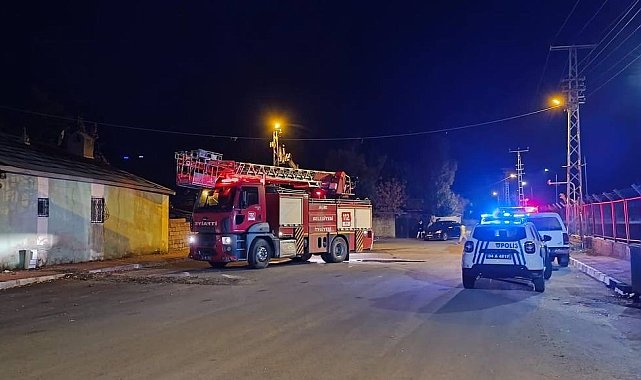 Ağrı'da alevler geceyi aydınlattı