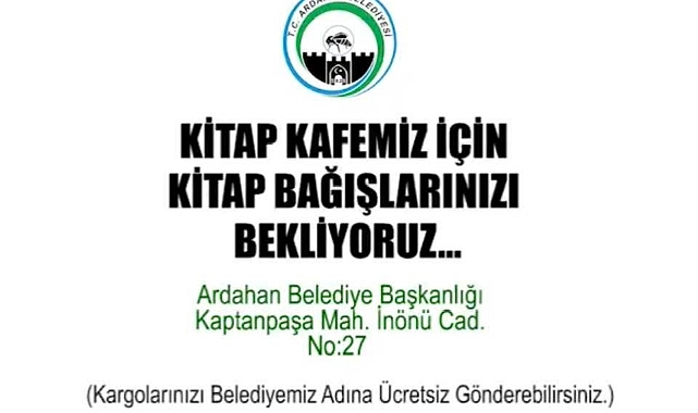 Ardahan Belediyesi kitap topluyor