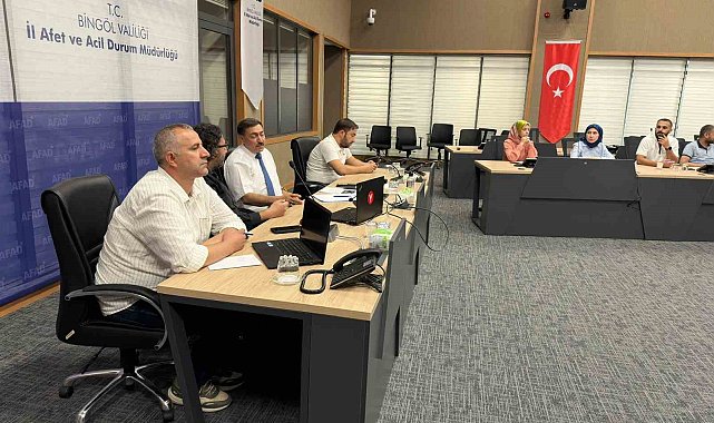 Bingöl'de il afet risk azaltma planı toplantısı yapıldı