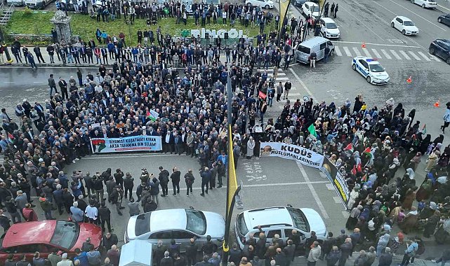 Bingöl'den Filistin'e destek yürüyüşü