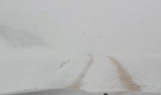 Bingöl'ün dağlarına ekim ayında kar düştü