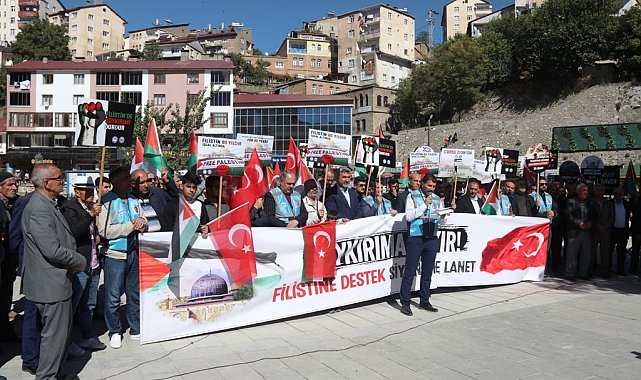 Bitlis'ten İsrail zulmüne kınama