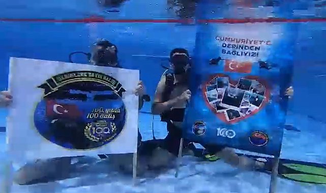 Cumhuriyetin 100. yılına özel dalış