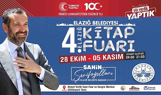 Elazığ Belediyesi tarafından 4. Kitap Fuarı düzenlenecek