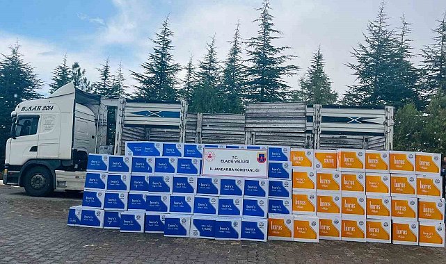 Elazığ&#039;da 4 milyon kaçak makaron ele geçirildi