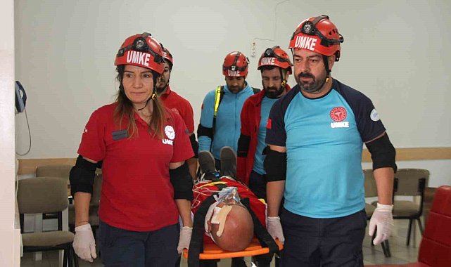 Elazığ'da deprem ve yangın tatbikatı