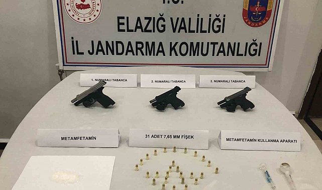 Elazığ'da ruhsatsız silah ve uyuşturucu operasyonu: 2 gözaltı