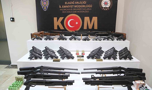 Elazığ'da silah kaçakçılığı operasyonu: 9 gözaltı