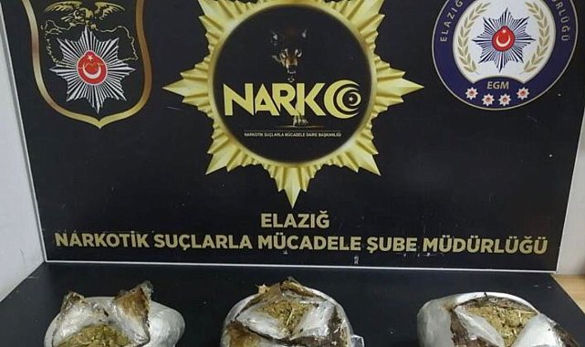 Elazığ'da uyuşturucu operasyonu: 1 şüpheli tutuklandı