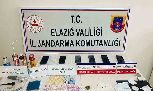 Elazığ'da uyuşturucu operasyonu: 6 gözaltı