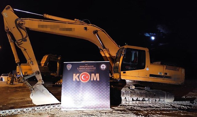 Erzincan'da define avcıları suç aletleriyle birlikte polise yakalandı