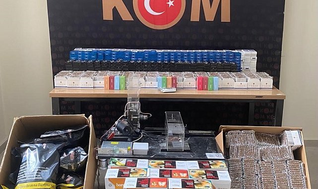 Erzurum'da kaçak sigara operasyonu