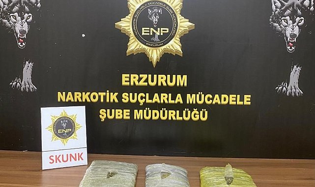 Erzurum'da uyuşturucu operasyonu