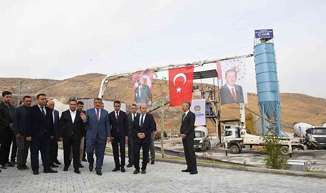 Esenlik Şirketine ait beton santrali üretime başladı