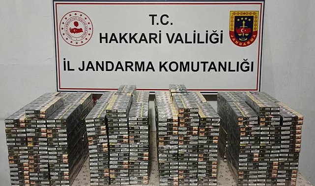 Hakkari'de çok sayıda kaçak malzeme ele geçirildi