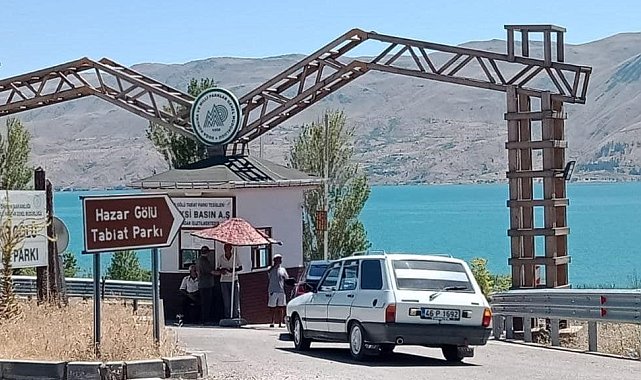 Hazar Gölünde saha kontrolü ve denetim yapıldı