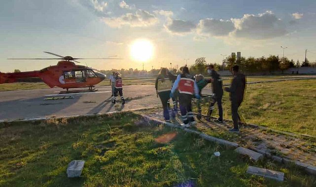 Helikopter ambulans aort diseksiyon hastası için havalandı
