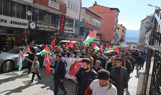 İsrail'in Gazze'deki katliamları Van, Hakkari, Bitlis ve Muş'ta protesto edildi