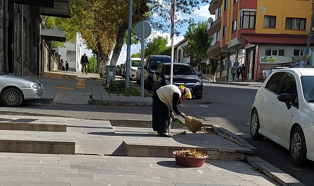 Kars'ta çevreye duyarlı kadın, topluma örnek oluyor