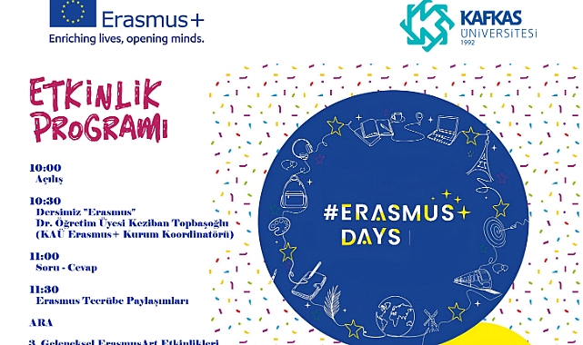 Kars’ta Erasmus Günleri düzenlenecek