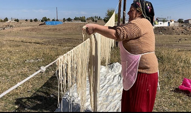 Kars'ta erişte kesimi başladı