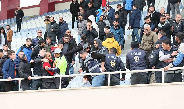 Kars'ta kupa maçı sonrası arbede