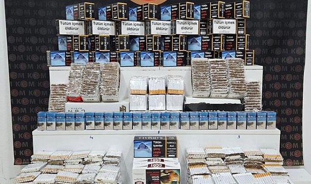 Kars'ta polis kaçak tütün mamulleri ele geçirdi