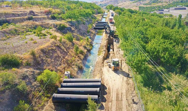 Malatya İçmesuyu isale hattında çalışmalar devam ediyor