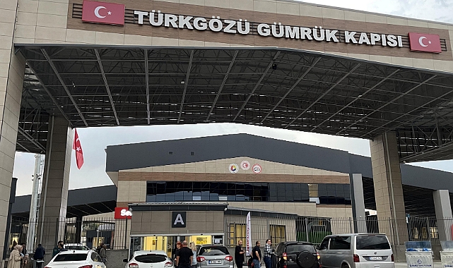 Modernize edilen Türkgözü Gümrük Kapısı'nda araç çıkışı yüzde 65 arttı