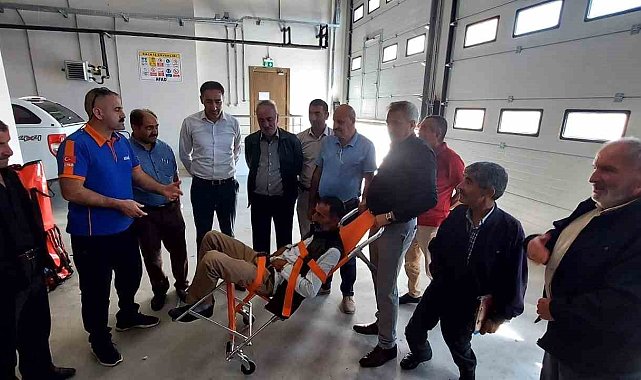 Muhtarlara afet destek eğitimi