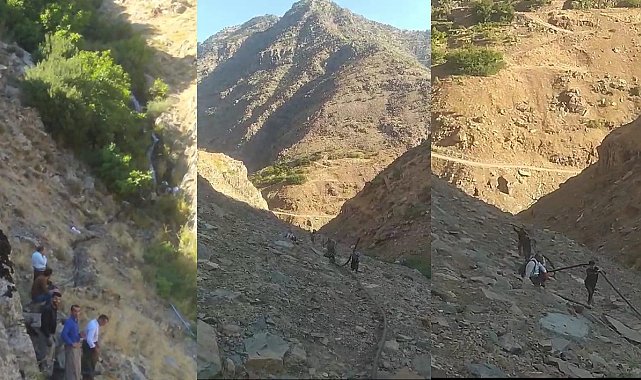 Taşbaşı köyü sakinlerinin zorlu su mesaisi