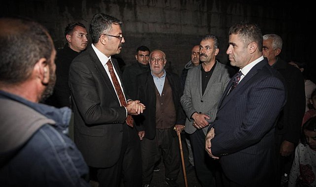 Vali Çelik, gece yarısı vatandaşların ayağına gitti