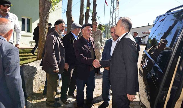 Vali Çiçek'ten köy ziyaretleri