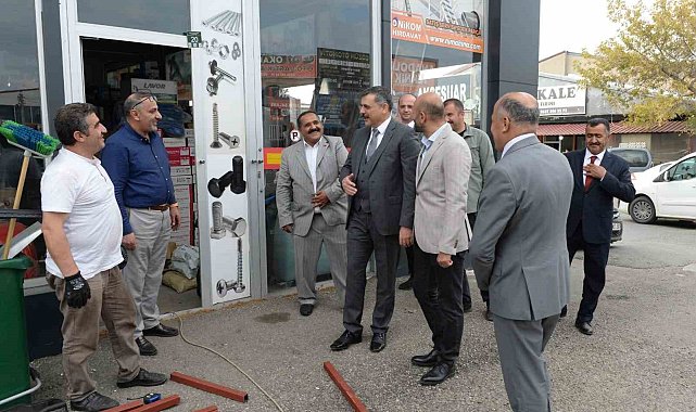 Vali Çiftçi&#039;den sanayi esnafına ziyaret