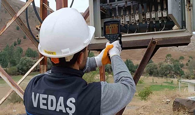 VEDAŞ'tan termal kamerayla bakım onarım çalışması