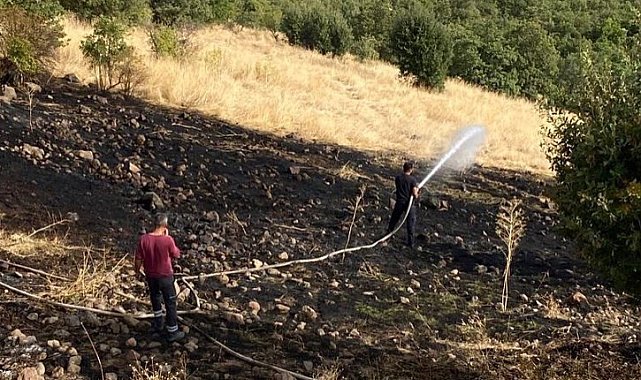 Yayladere'de otluk alanda çıkan yangın söndürüldü