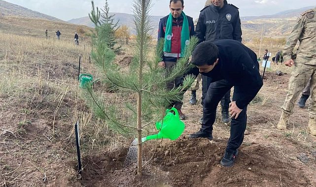 Adaklı'da fidan dikimi yapıldı